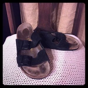 Classic Birkenstock Arizona black suede 39